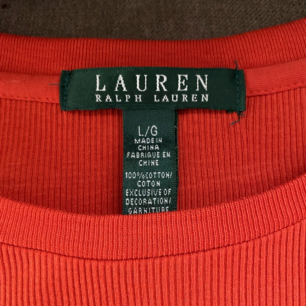 Ralph Lauren Suede Shoulder Patch Pullover - image 4